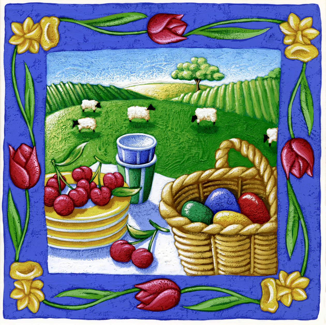 Čtyři roční období, jaro, 2015 (kvaš) od Annalisa Morrocco