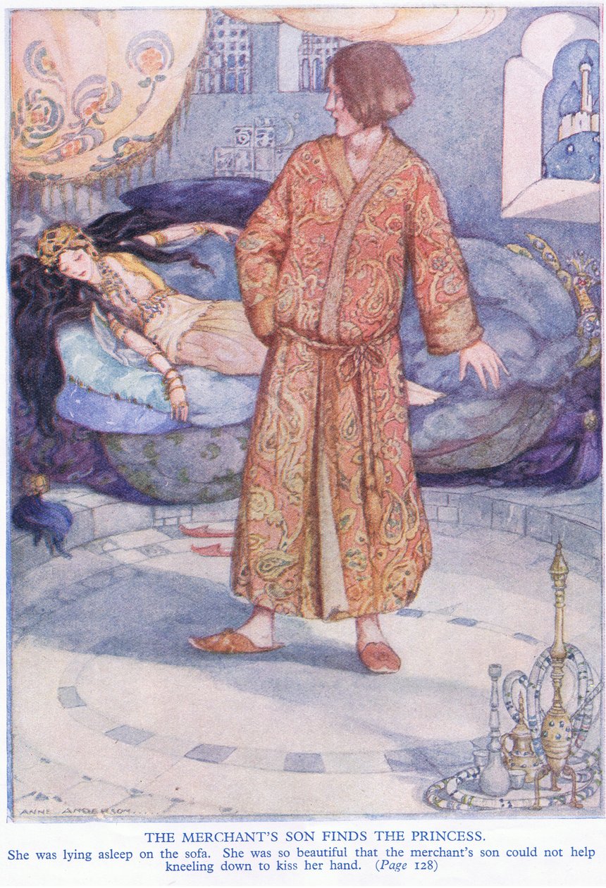 Kupcův syn najde princeznu. od Anne Anderson