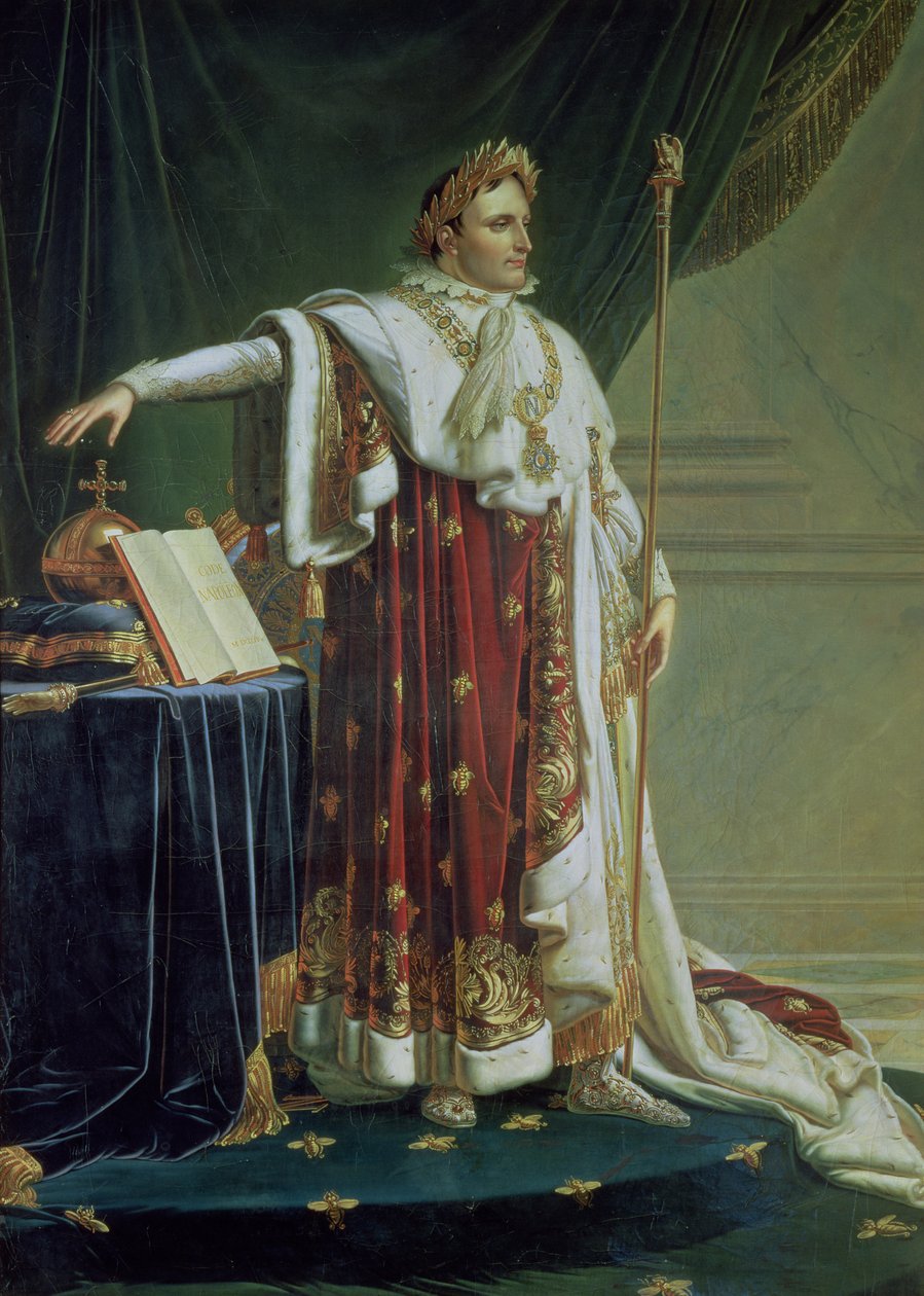 Portrét Napoleona I. v jeho korunovačním rouchu, 1804 od Anne Louis Girodet de Roucy Trioson