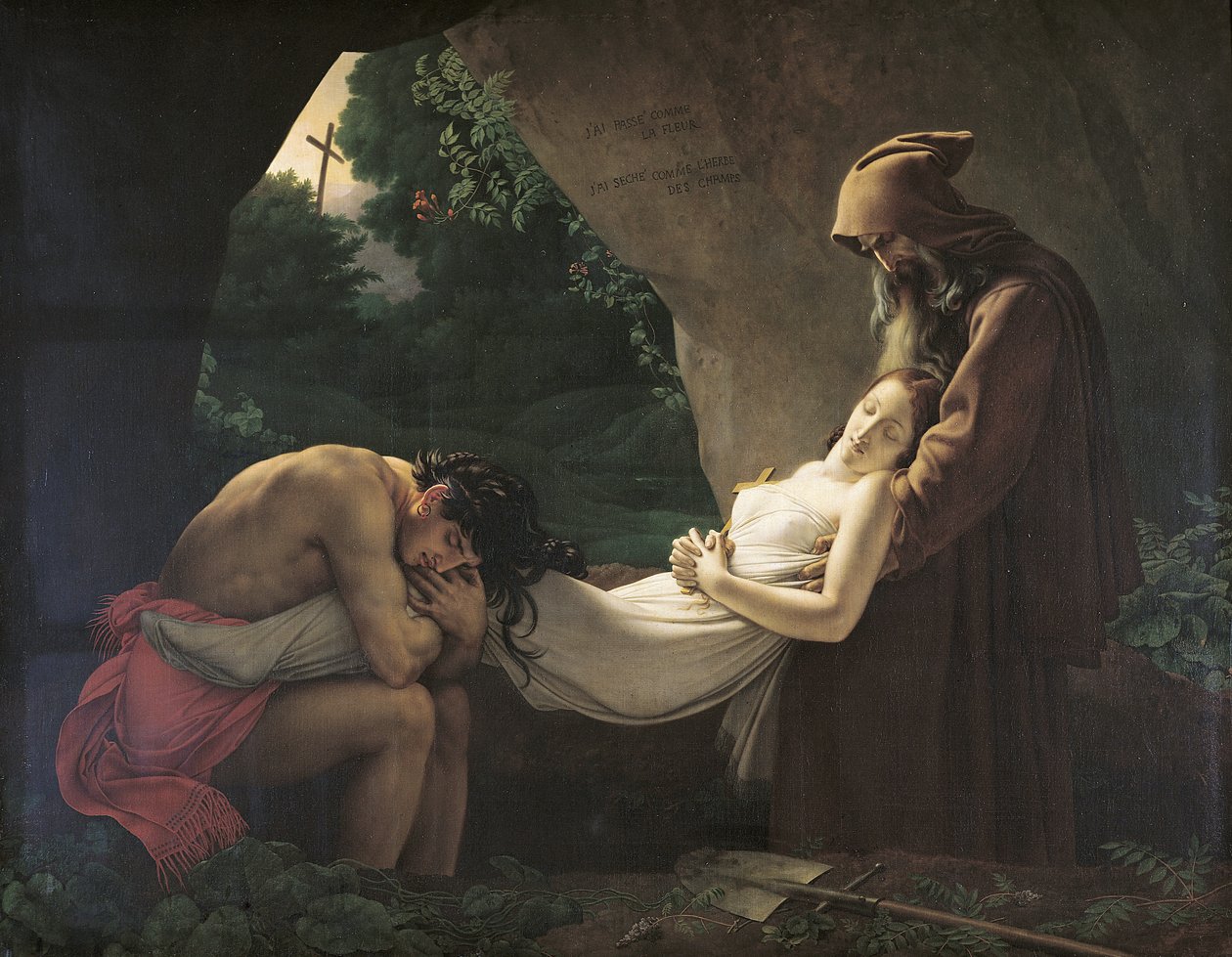 Hrob Atala, 1808 od Anne Louis Girodet de Roucy Trioson