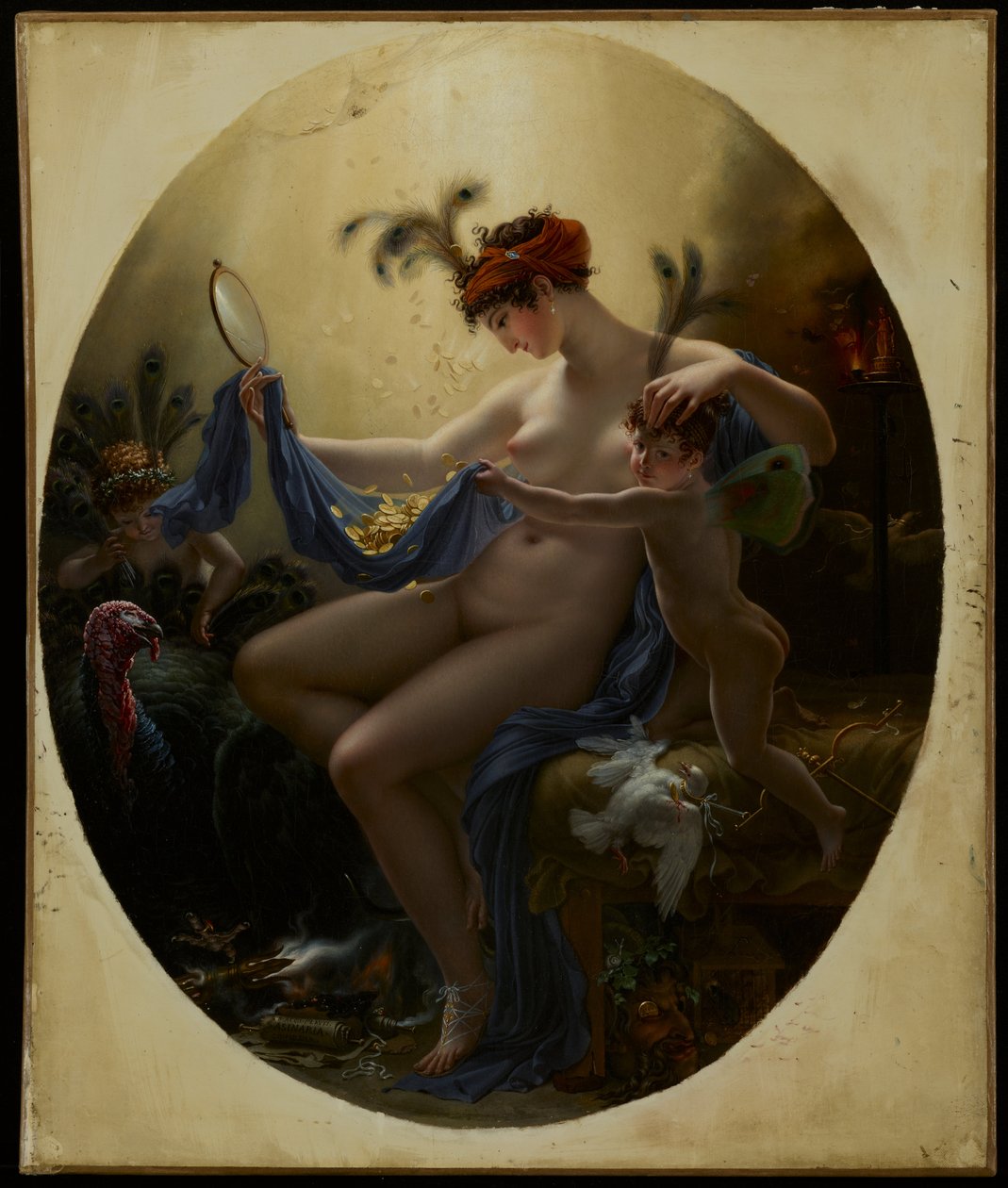Anne-Louis Girodet de Roussy-Trioson-Portrét Mlle od Anne Louis Girodet de Roussy Trioson