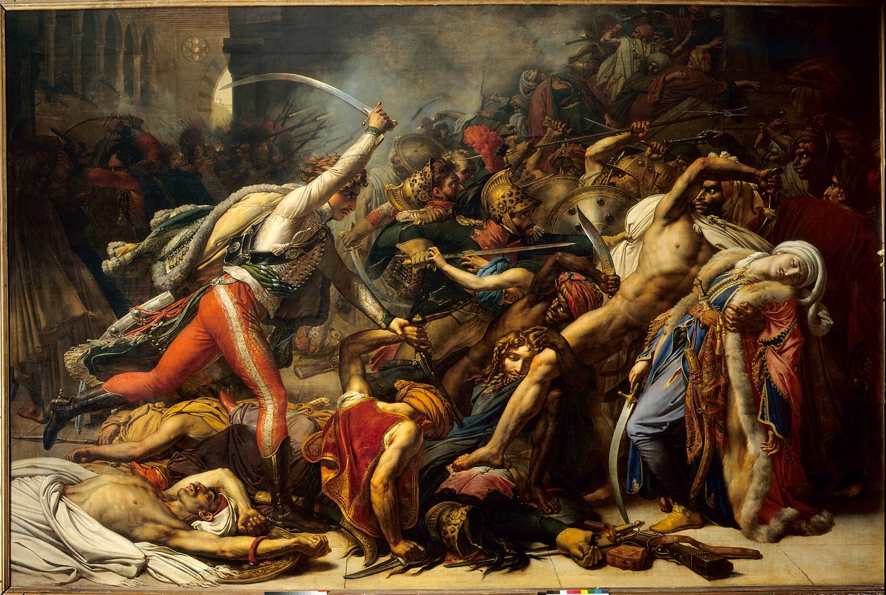 Vzpoura v Káhiře, 21. října od Anne Louis Girodet de Roucy Trioson
