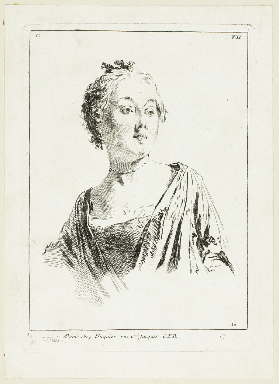 Hlava ženy od Anne Claude Philippe Caylus