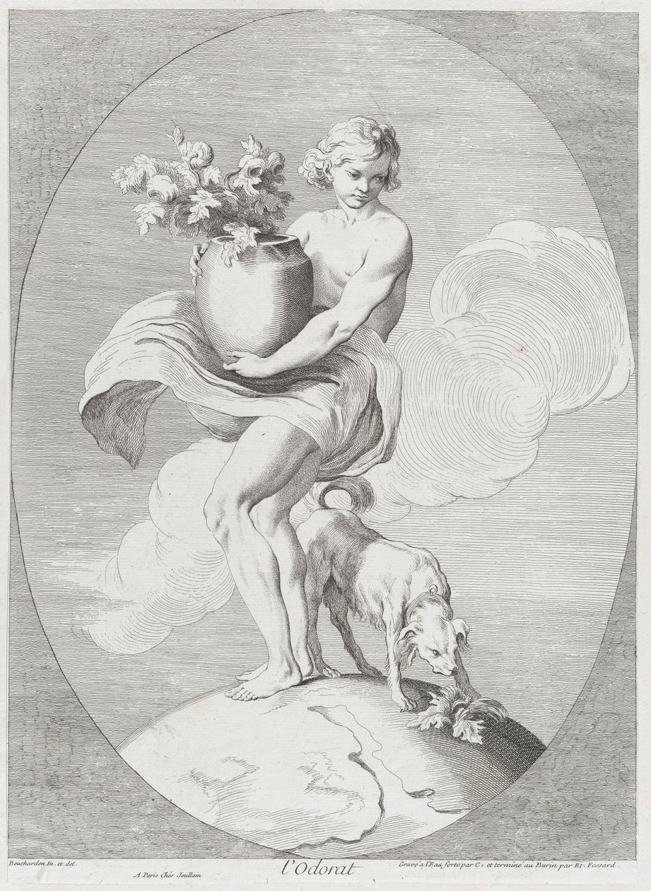 Šmel, 1730-65. Tvůrci: Caylus, Anne-Claude-Philippe de, Etienne Fessard. od Anne Claude Philippe de Caylus, Etienne Fessard
