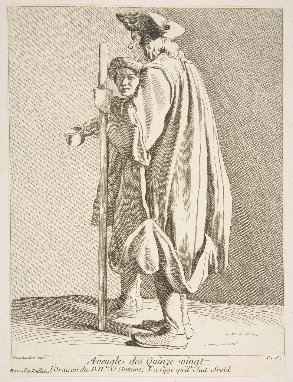 Slepý muž z nemocnice Quinze-Vingts, 1738. od Anne Claude Philippe de Caylus