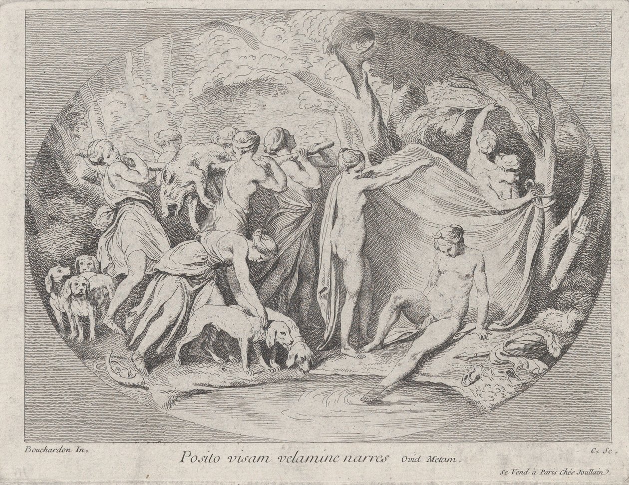 Diana v lázních po návratu z lovu, ca. 1730-60. od Anne Claude Philippe de Caylus