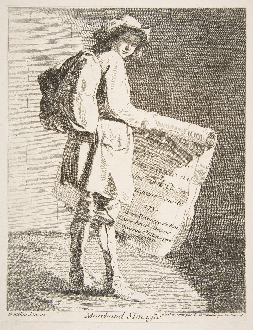 Prodejce obrázků, 1738. od Anne Claude Philippe de Caylus