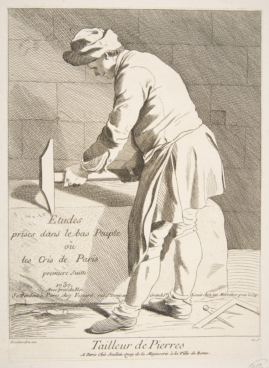 Řezák kamene, 1737. od Anne Claude Philippe de Caylus