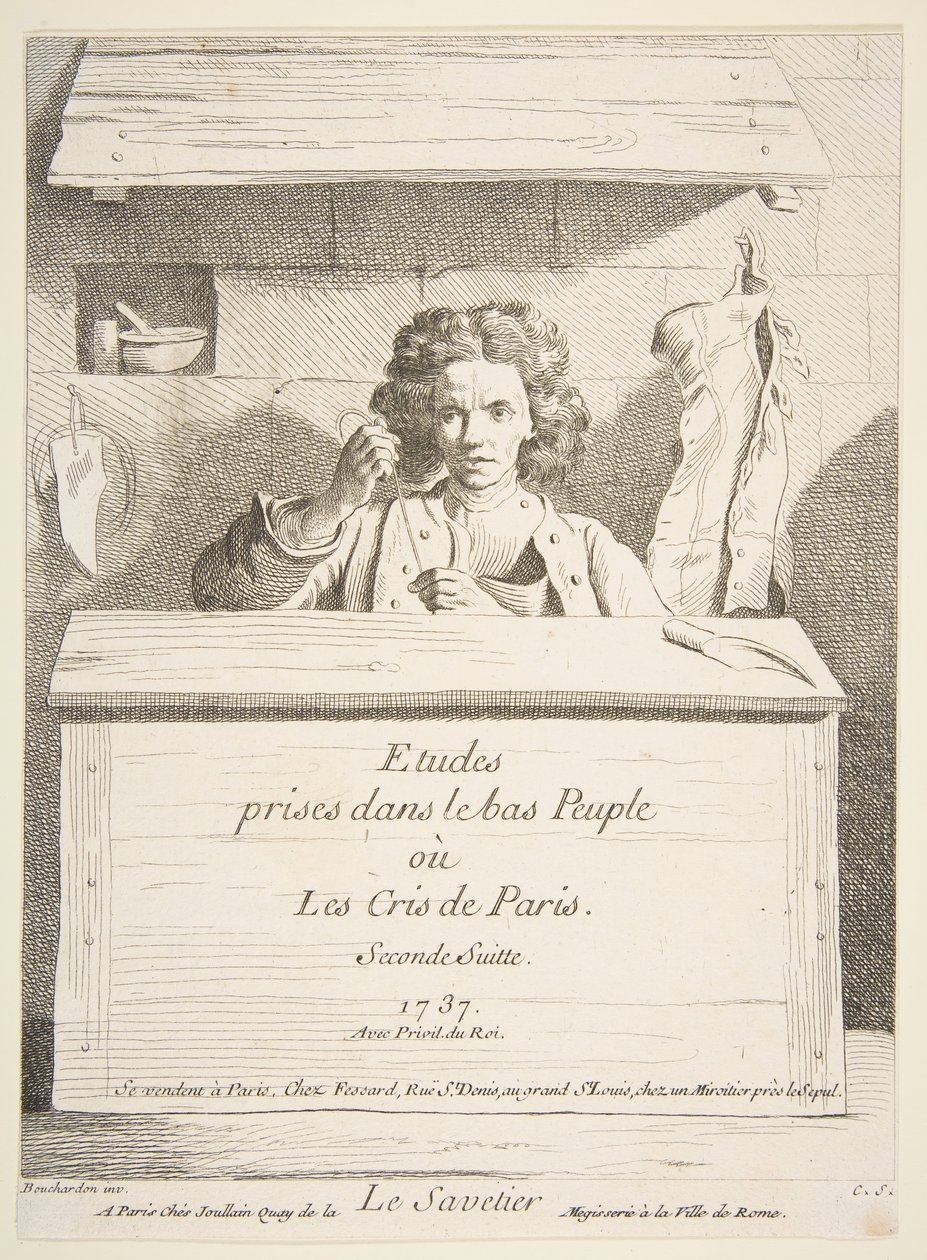 Švec, 1737. od Anne Claude Philippe de Caylus