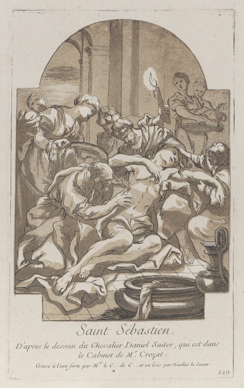 Umučení svatého Šebestiána, ca. 1729. od Anne Claude Philippe de Caylus