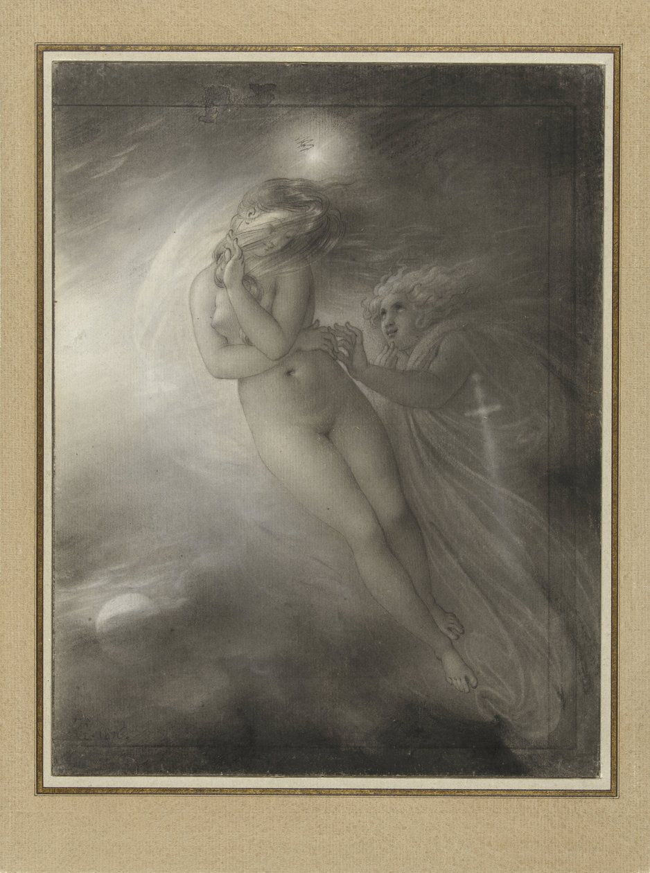 Duchové Malvíny a Oscar od Anne Louis Girodet Trioson