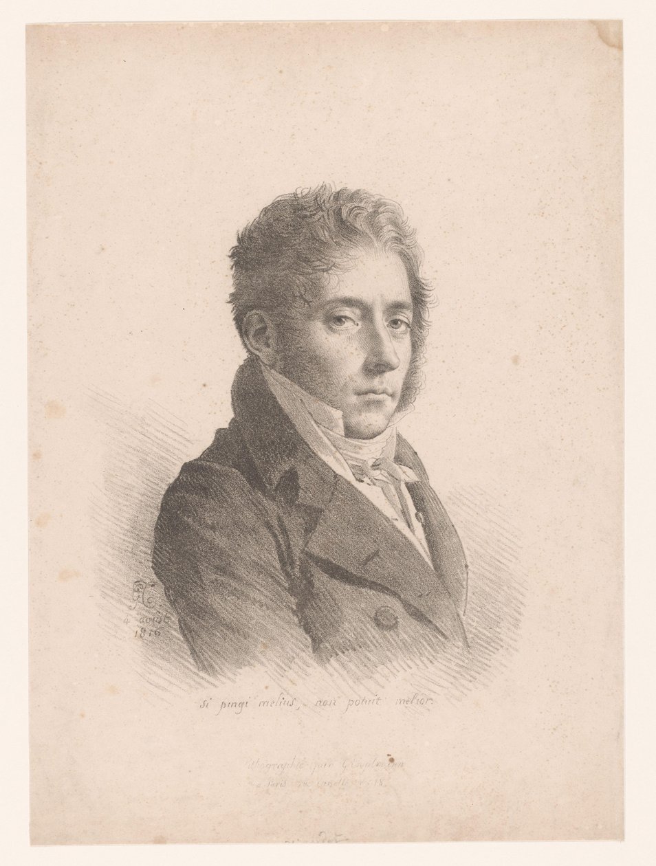Portrét Marie Philippe Coupin de la Couperie Pokud je barva lepší, nemůže být lepší (název na objektu) od Anne Louis Girodet Trioson