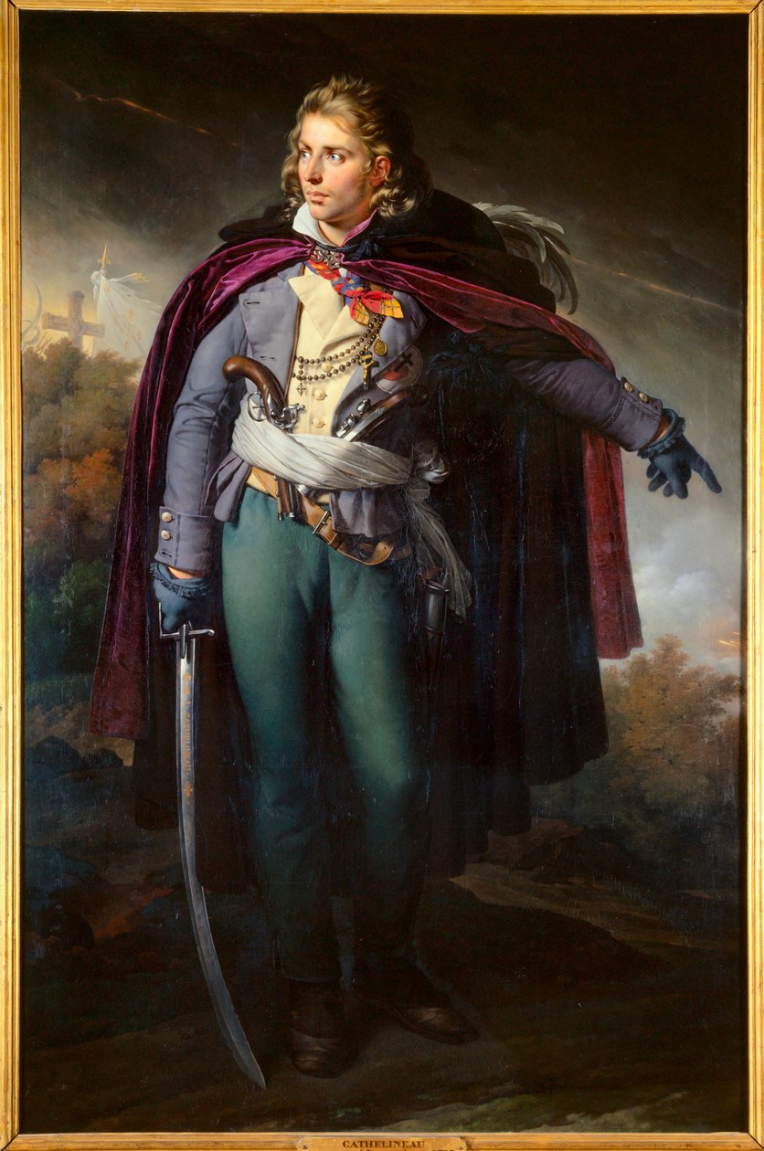 Portrét Jacquese Cathelineaua (1759 - 1793) generalissima Vendeena od Anne Louis Girodet de Roucy Trioson