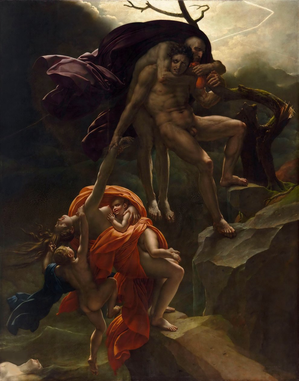 Potopa Scéna potopy, cca 1806. od Anne Louis Girodet de Roucy Trioson