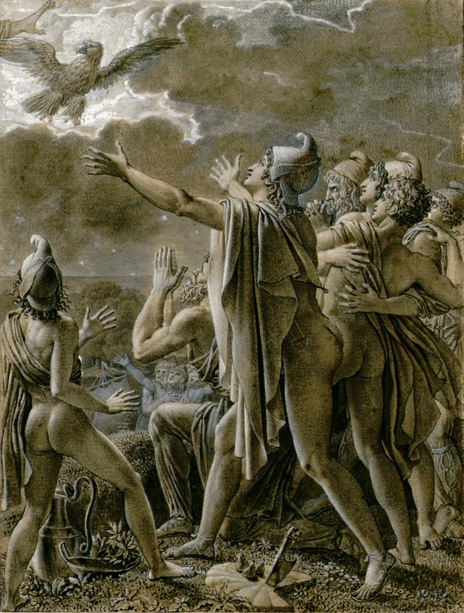 Aeneas a jeho následovníci v Latiu, 1791-1793. od Anne Louis Girodet de Roucy Trioson