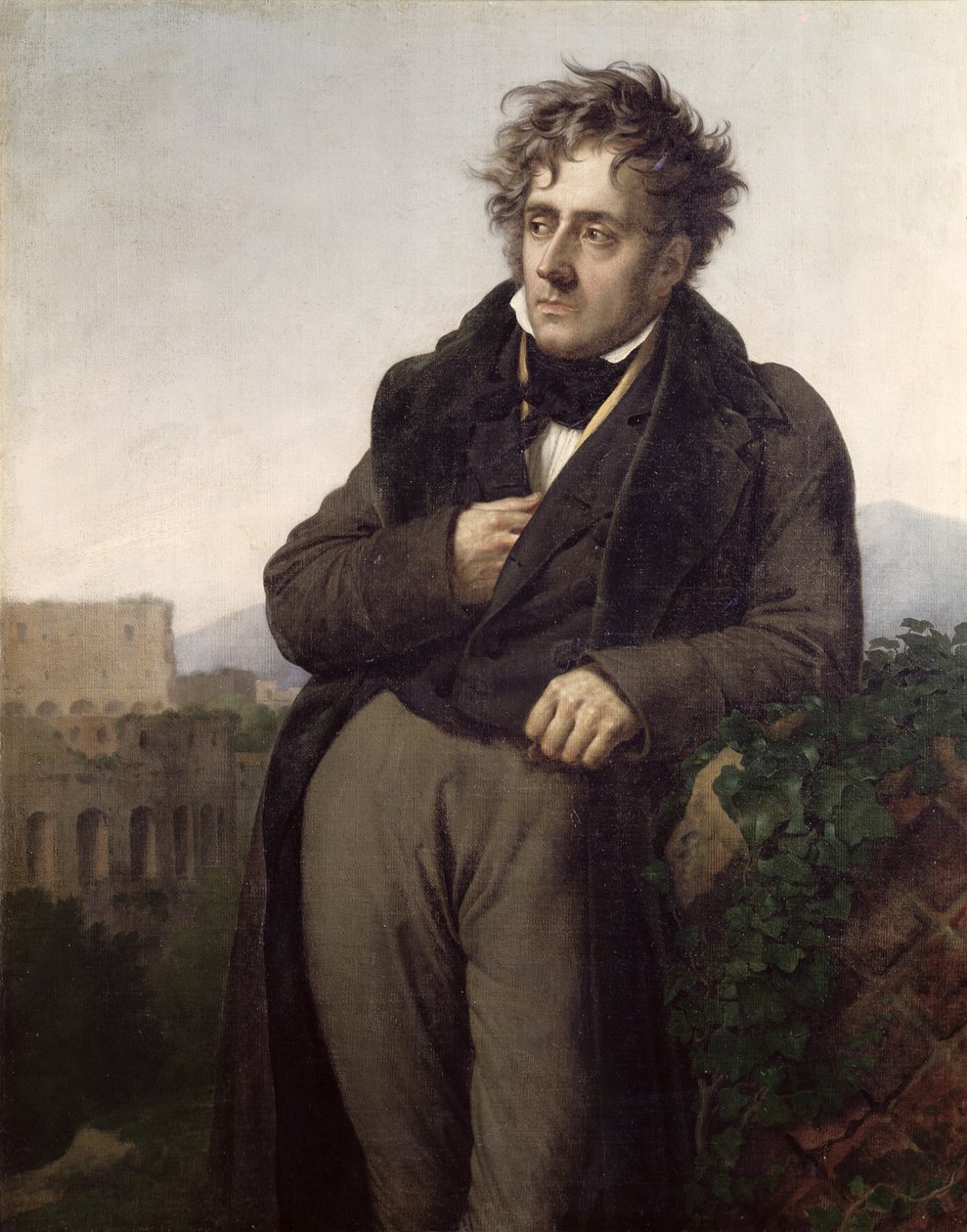 Portrét Francois Rene (1768-1848) Vicomte de Chateaubriand, kolem roku 1811 (viz také 75712) od Anne Louis Girodet de Roucy Trioson