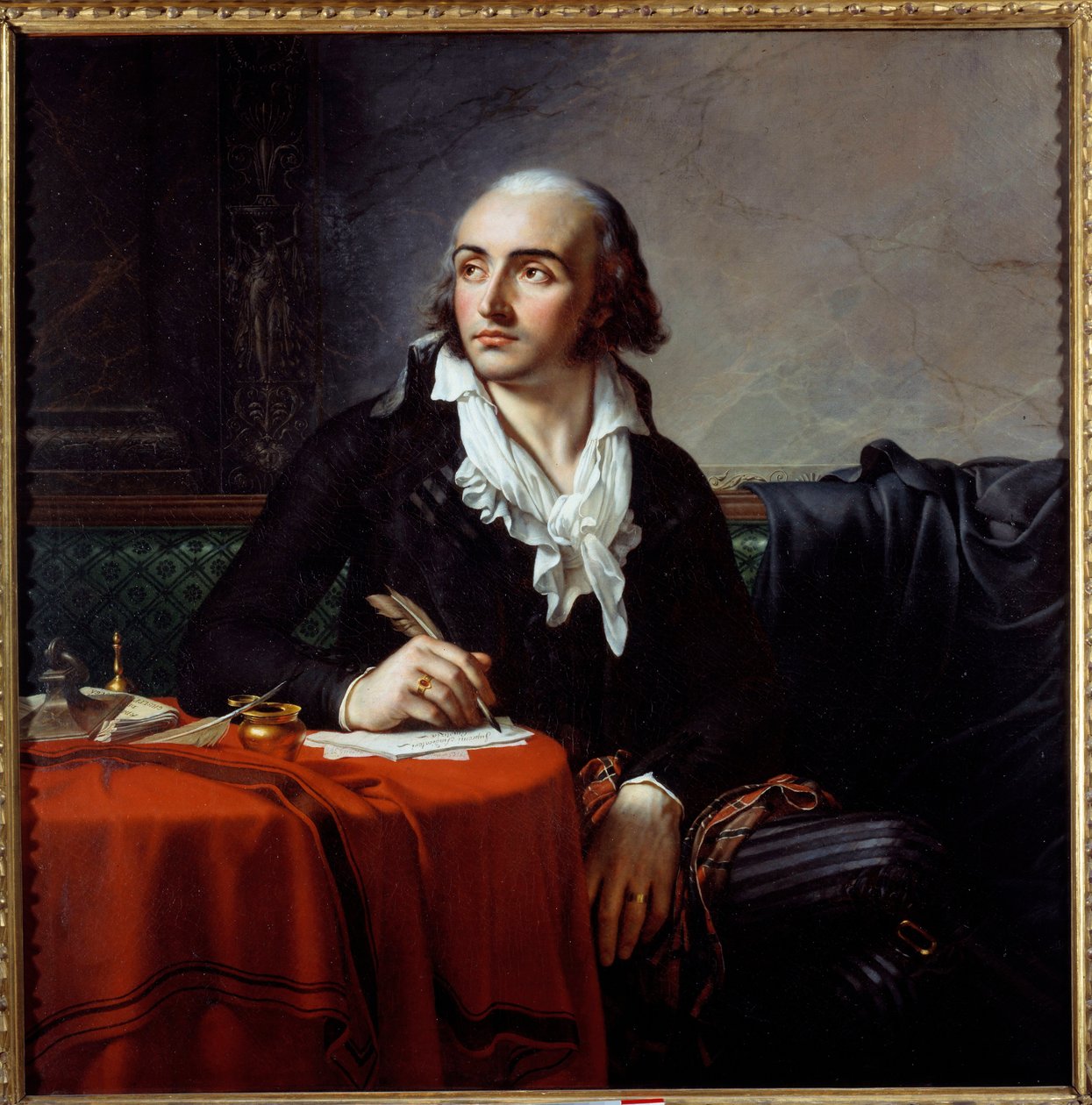 Portrét Giuseppe Fravegy (1763-1833) italského revolucionáře. Obraz od Anne Louis Girodet de Roucy-Trioson (Anne-Louis Girodet de Roucy Trioson od Anne Louis Girodet de Roucy Trioson