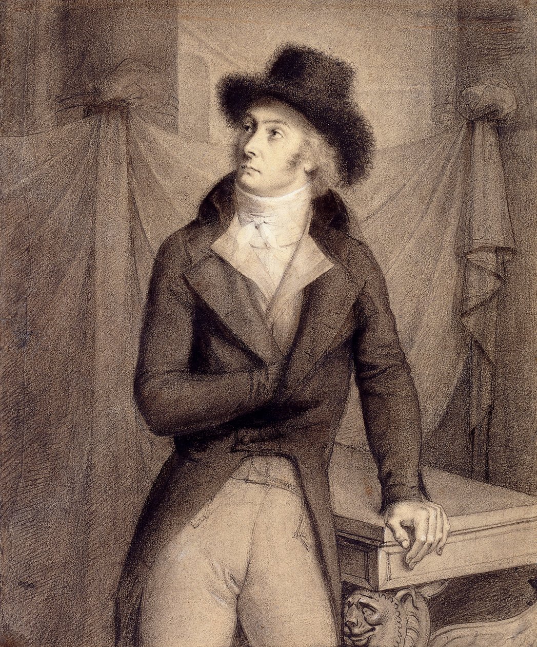 Portrét muže, údajně Pierre-Paul Roger-Collard od Anne Louis Girodet de Roucy Trioson