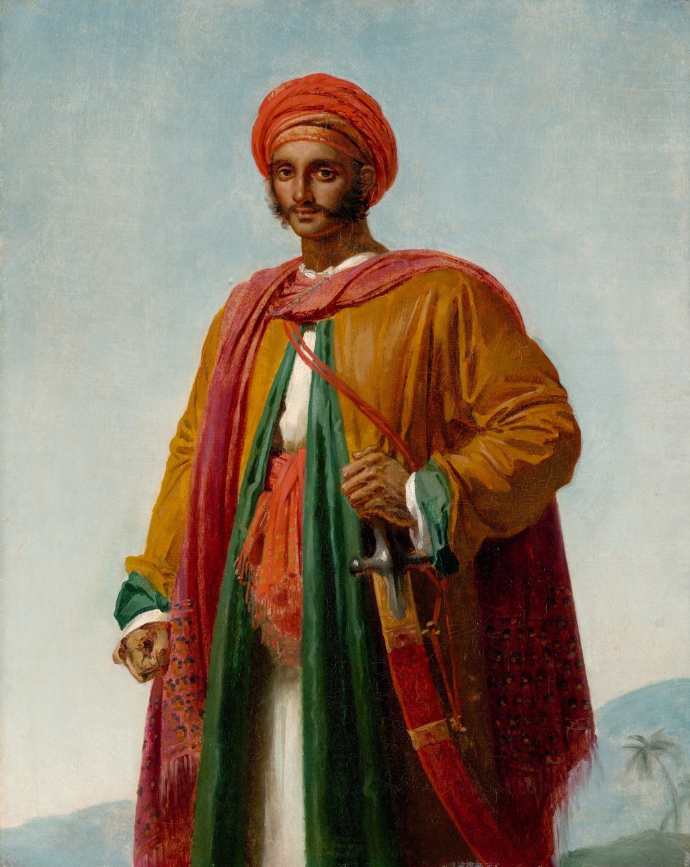 Studie k portrétu Indiána, kolem roku 1807 od Anne Louis Girodet de Roucy Trioson
