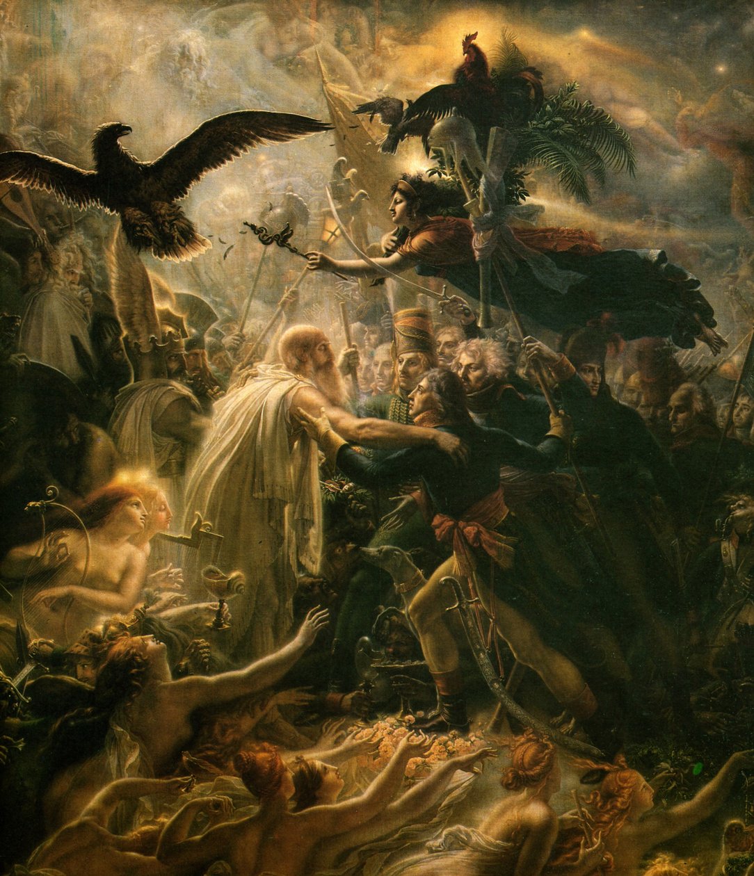 Apoteóza francouzských hrdinů, kteří zemřeli za vlast během války za svobodu, počátek 19. od Anne Louis Girodet de Roucy Trioson