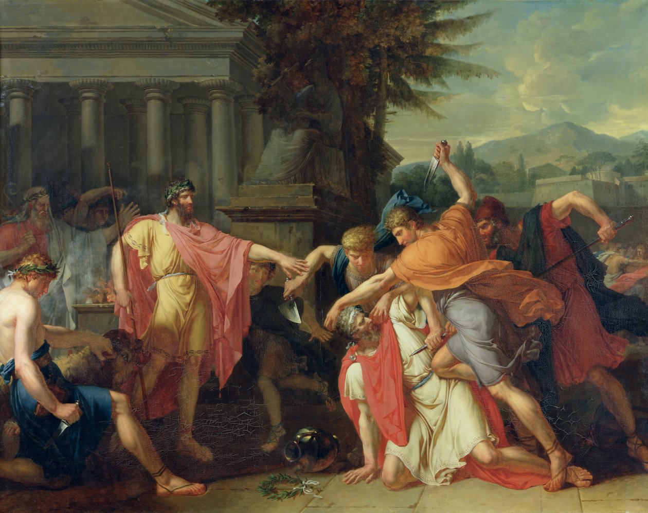 Tatiova smrt od Anne Louis Girodet de Roucy Trioson