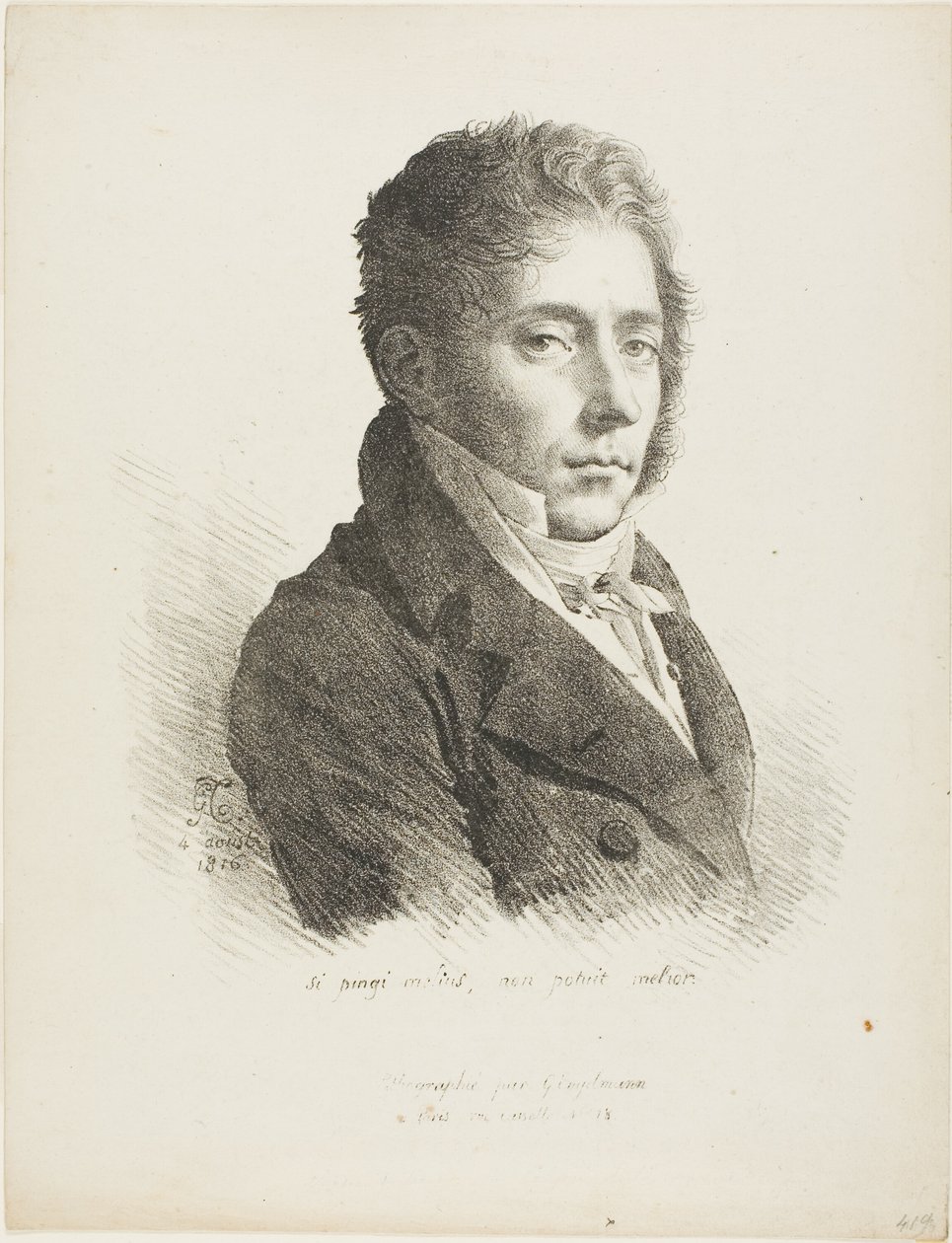 Portrét Coupin de la Couperie od Anne Louis Girodet de Roussy Trioson