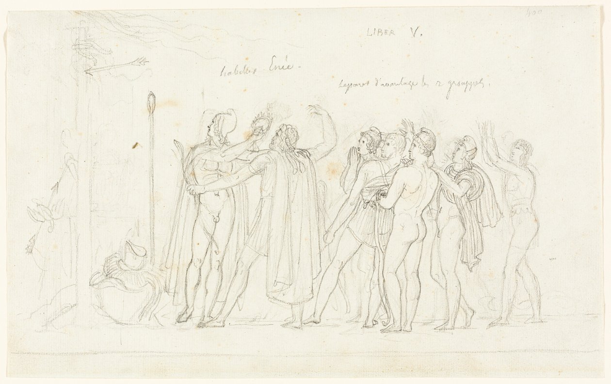The Archery Match, z Aeneid, Kniha V od Anne Louis Girodet de Roussy Trioson