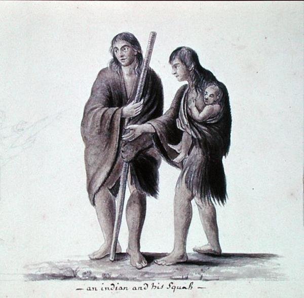 Indián a jeho Squaw od Anne Marguerite Hyde de Neuville