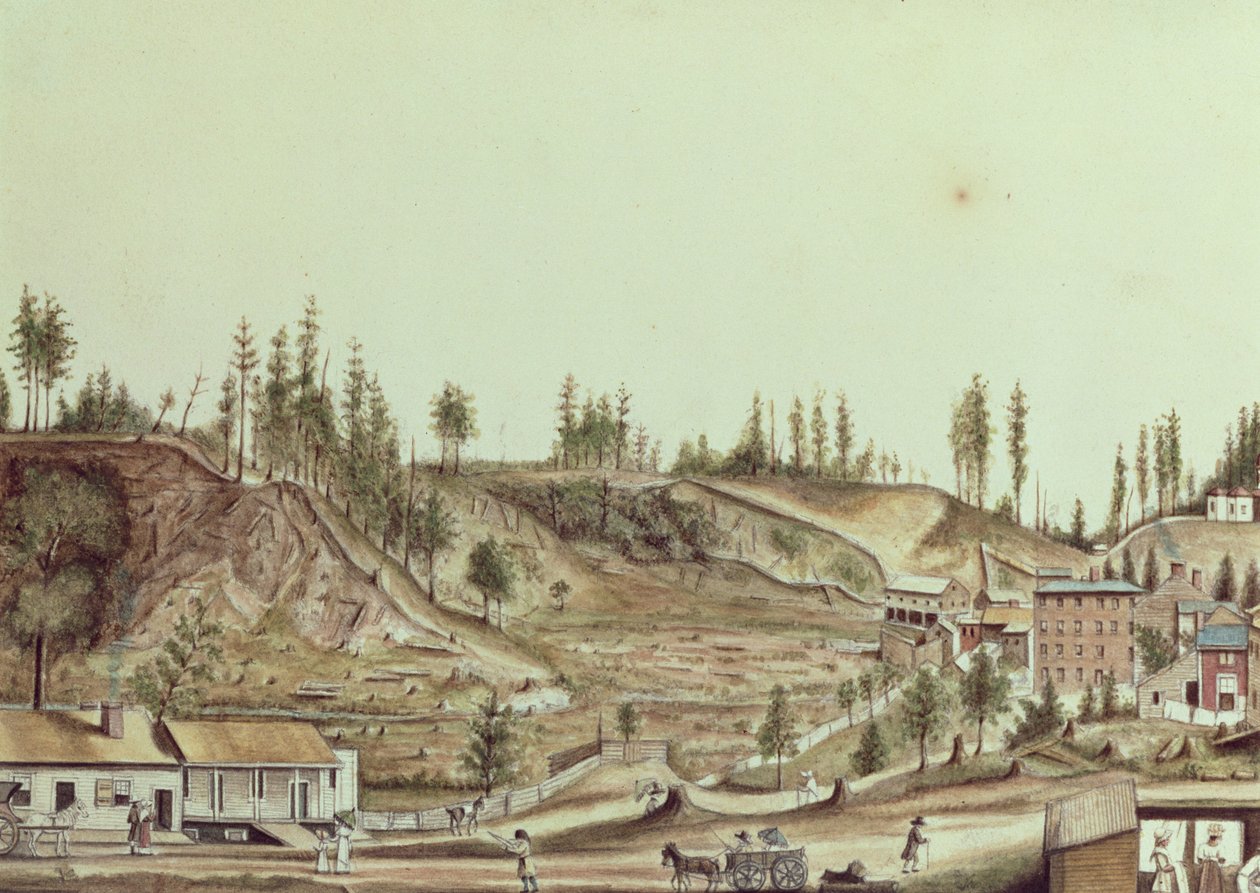 Ballston Spring, New York, 1807 od Anne Marguerite Hyde de Neuville