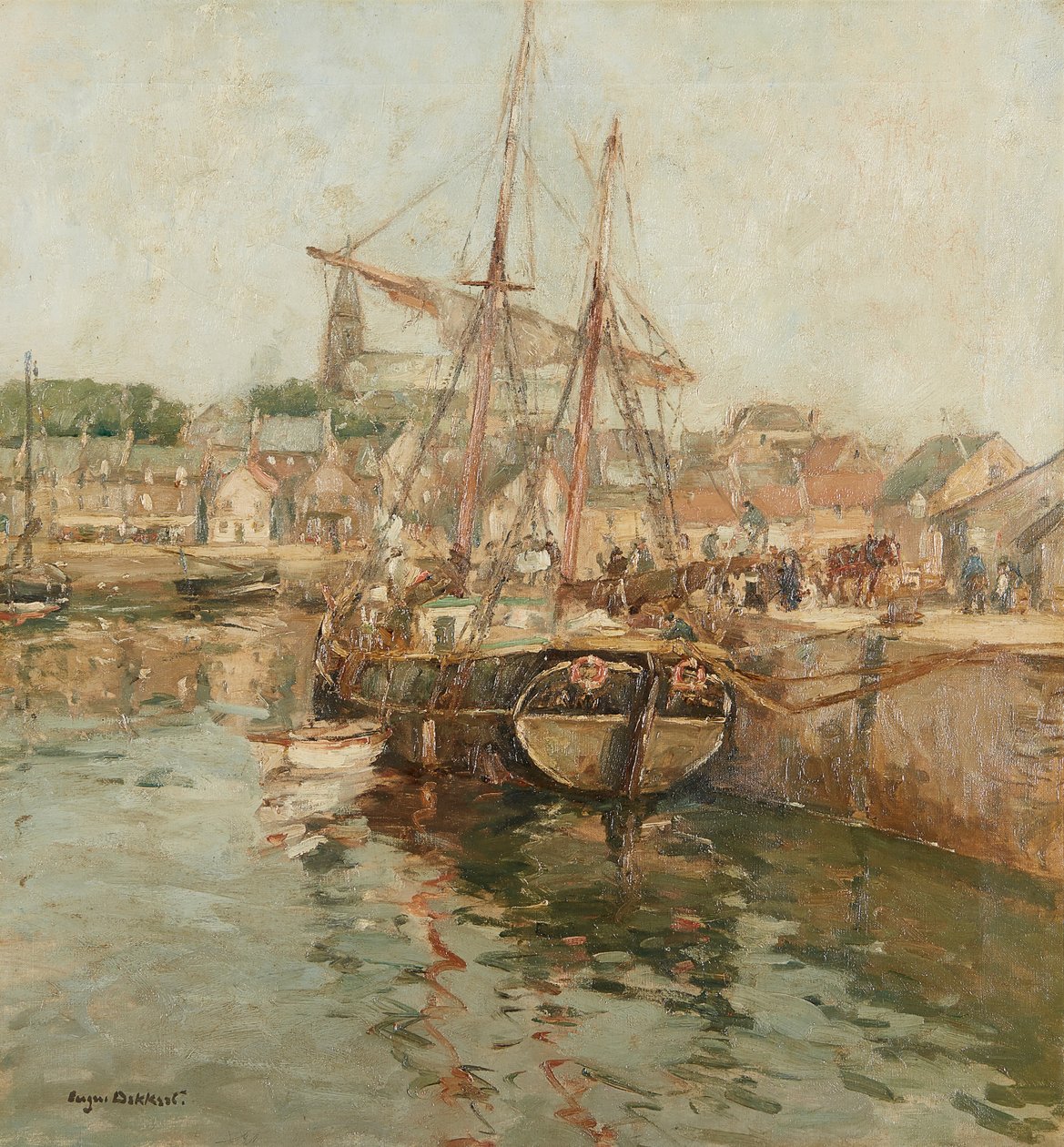 Miska ovoce (olej na palubě) od Anne Redpath