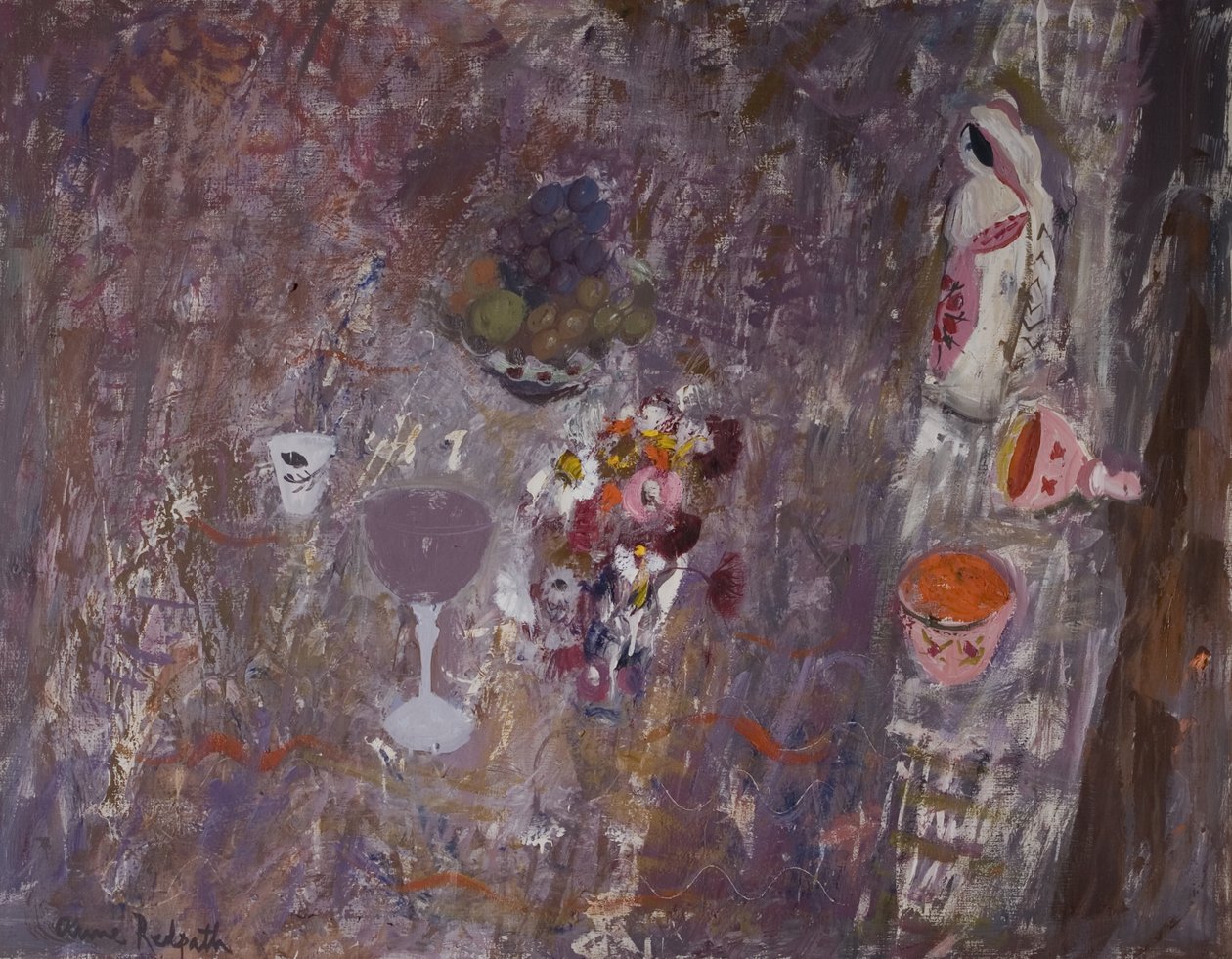 Mexická postava, cca 1962 (olej na plátně) od Anne Redpath