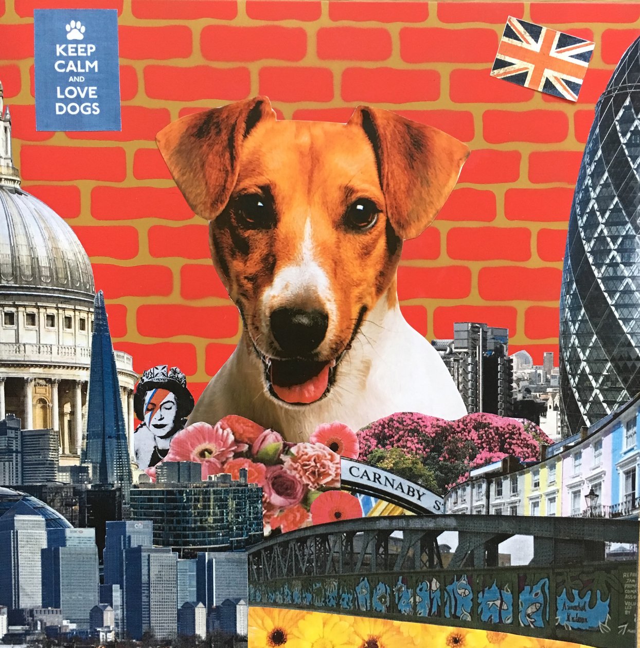 Jack Russel, 2015, Kombinovaná technika od Anne Storno