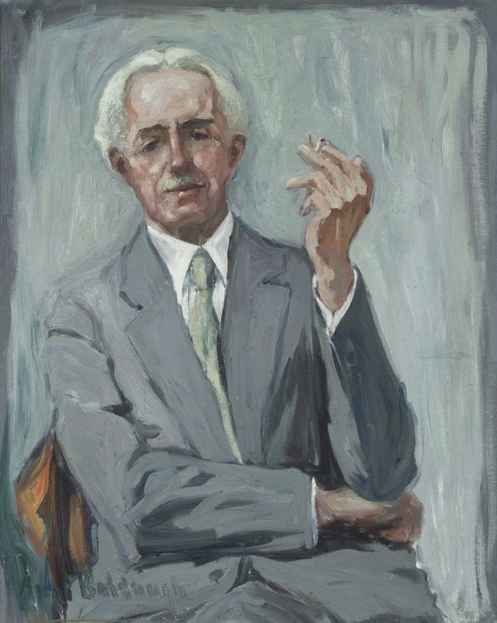 Portrét Charlese Reiffela, asi 1938 (olej na plátně) od Anni Baldaugh
