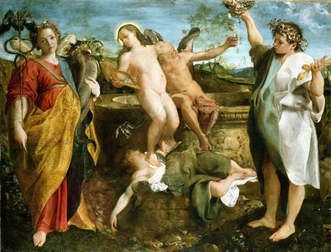 Alegorie pravdy a času od Annibale Carracci