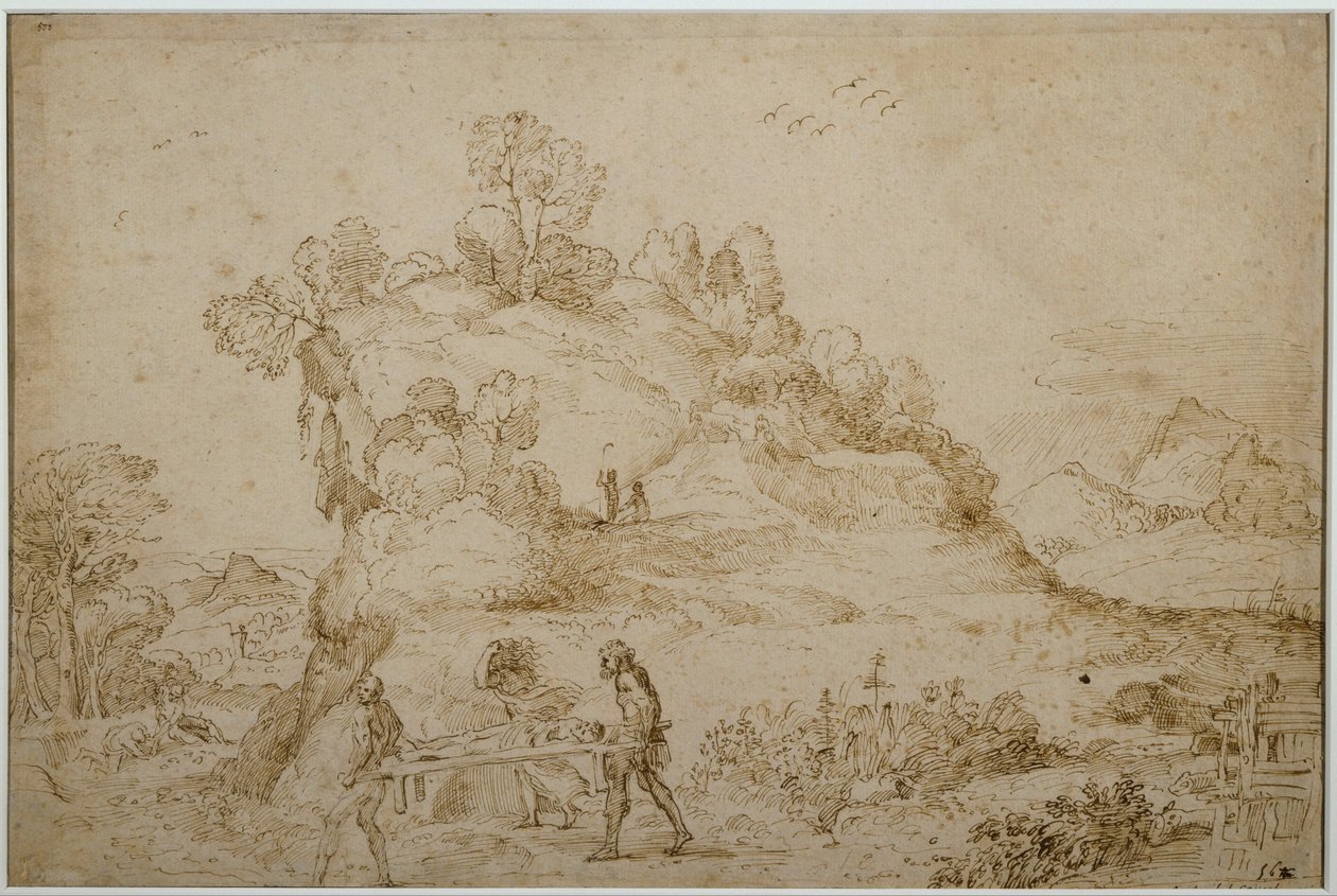 Krajina a postavy od Annibale Carracci