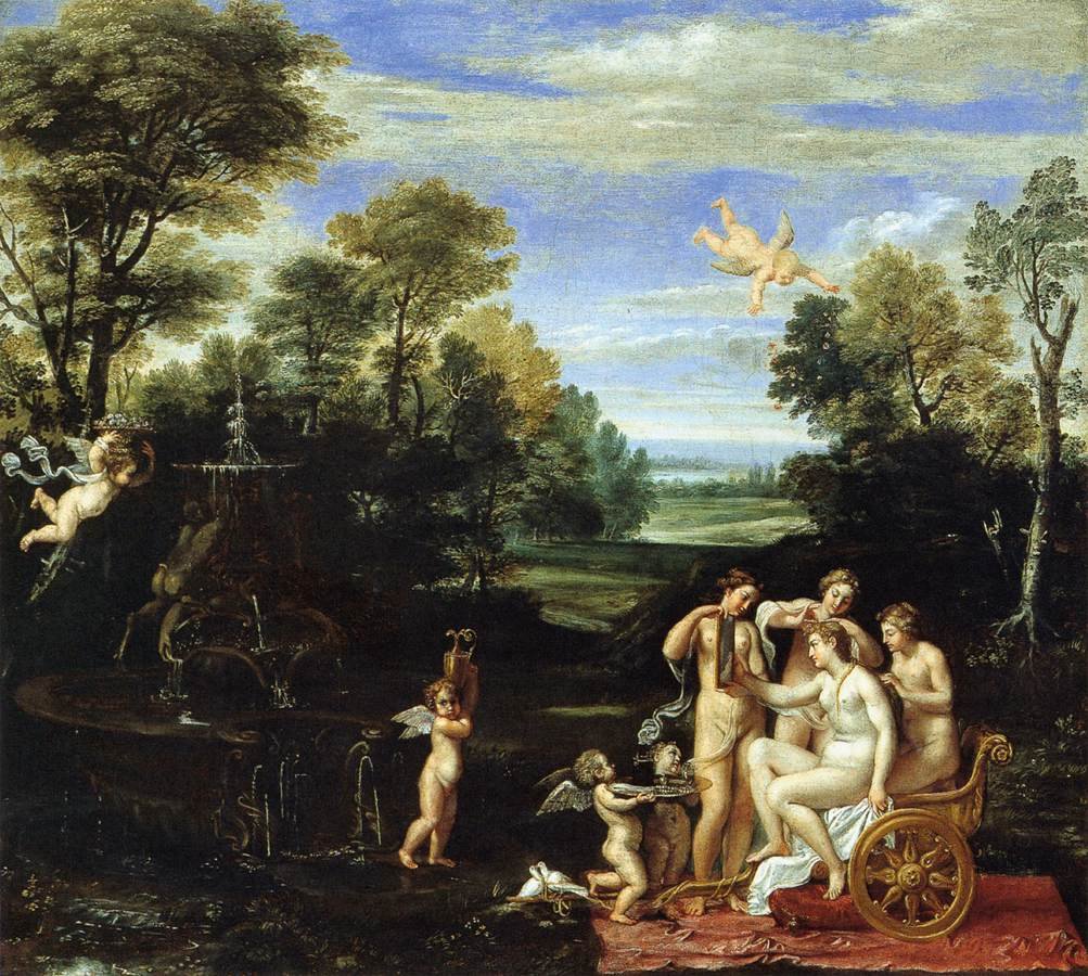 Krajina s toaletou Venuše od Annibale Carracci