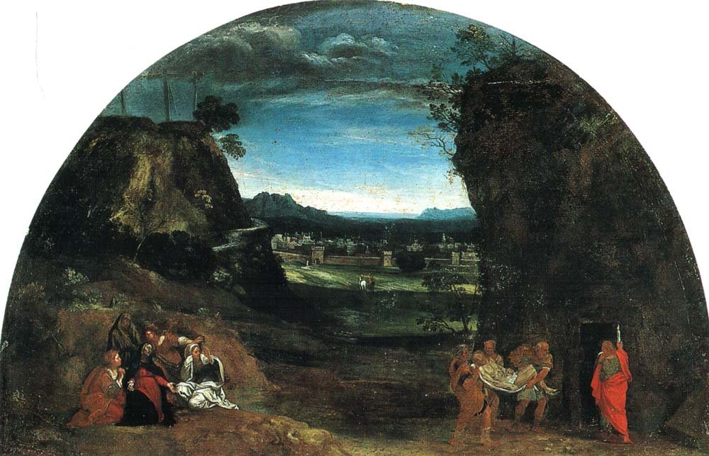 Krajina s Kristovým pohřbem od Annibale Carracci