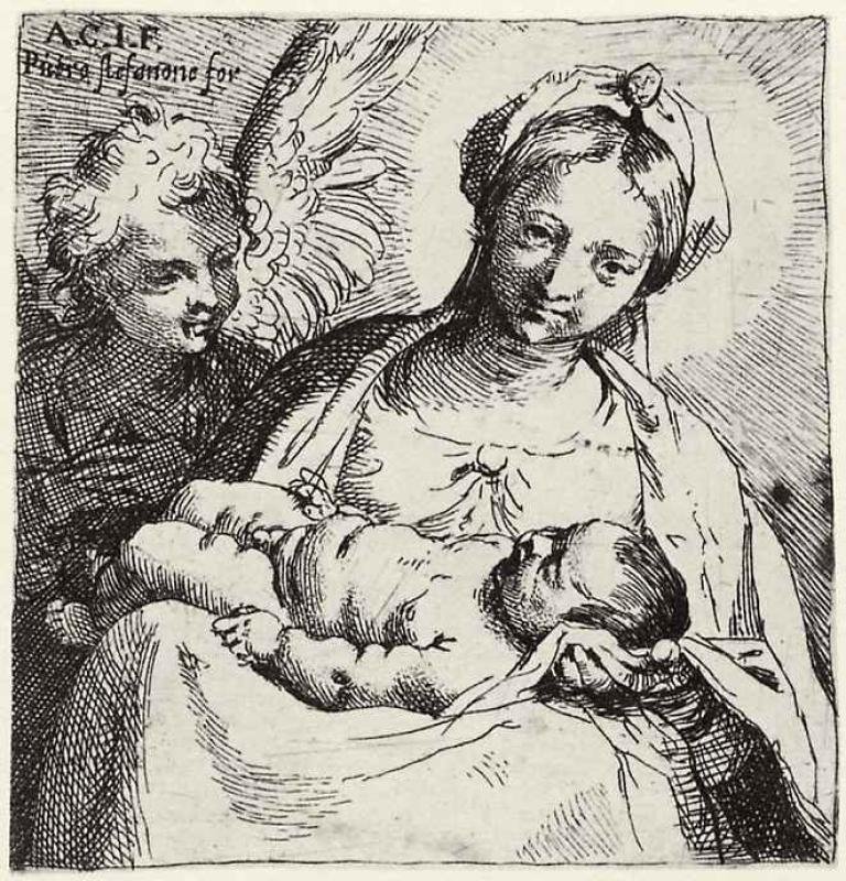 Madona s dítětem s andělem od Annibale Carracci