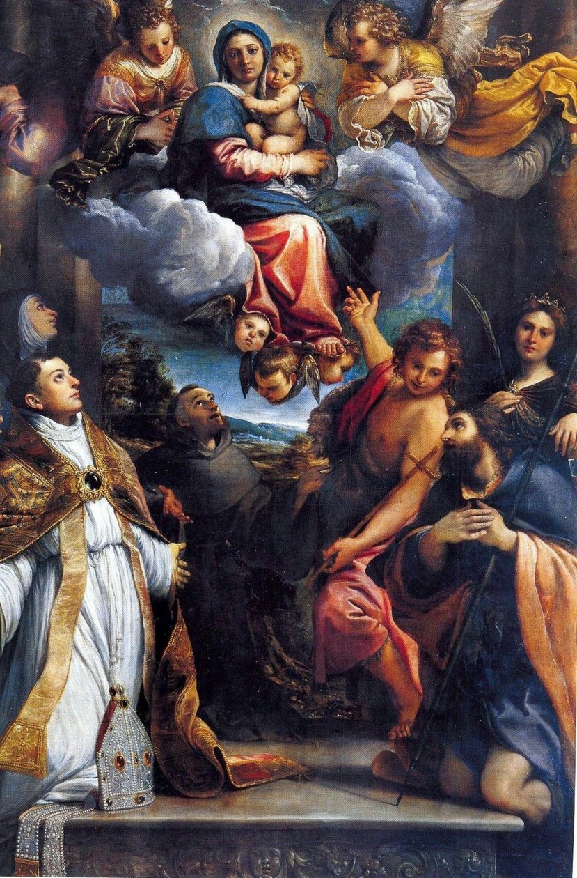 Madona ve slávě se svatými od Annibale Carracci