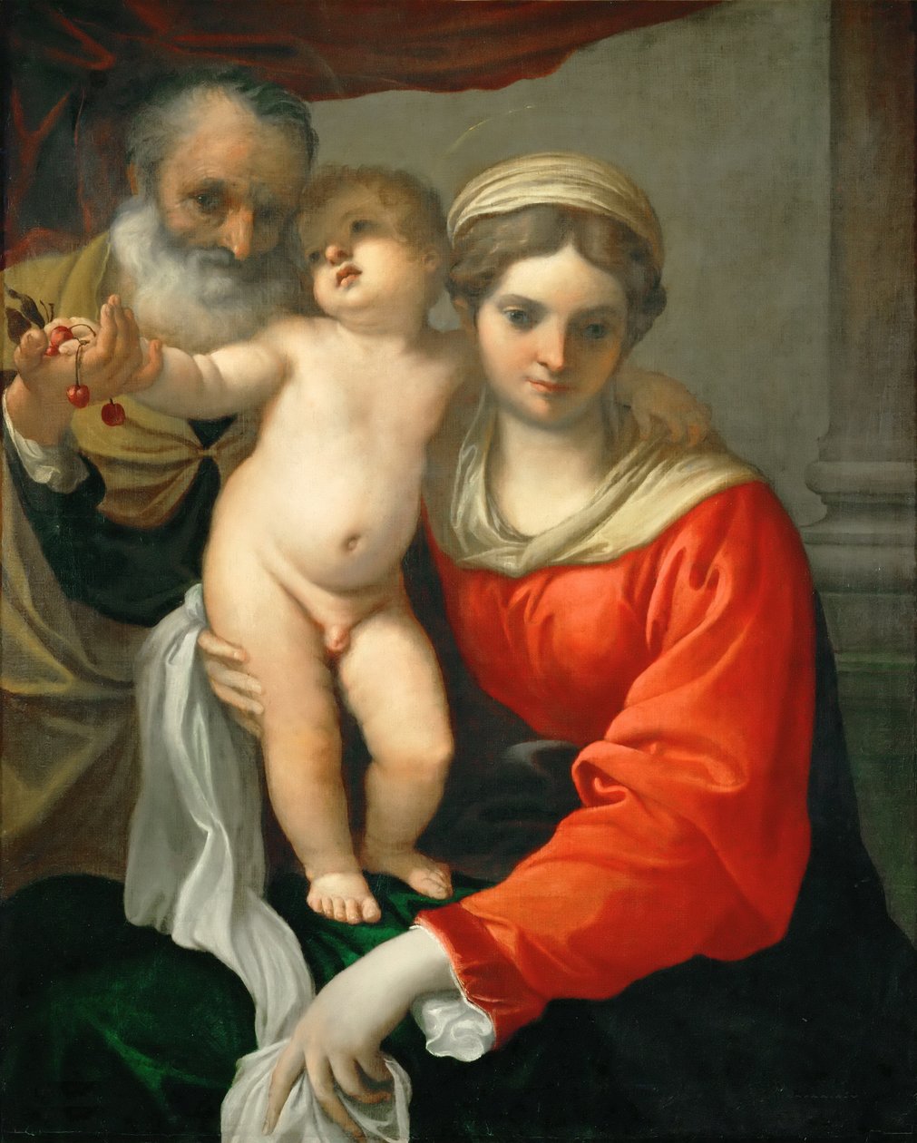 Madona z třešní od Annibale Carracci