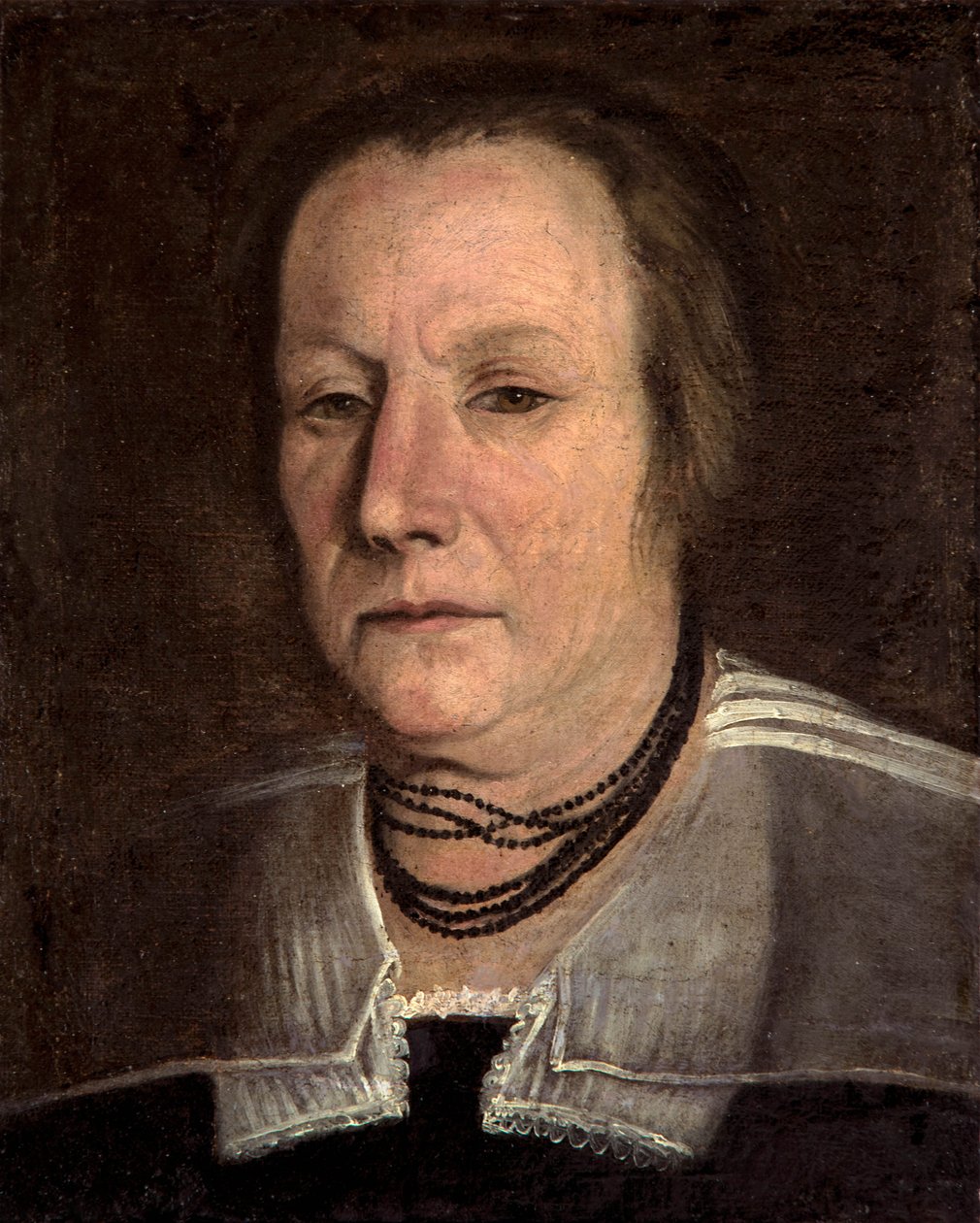 Portrét staré ženy od Annibale Carracci
