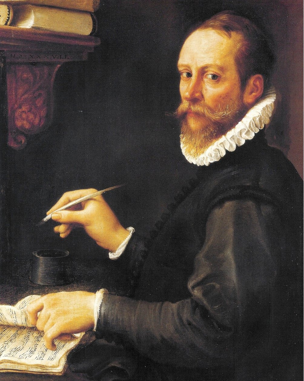 Portrét hudebníka předpokládaného portrétu Claudia Merula od Annibale Carracci