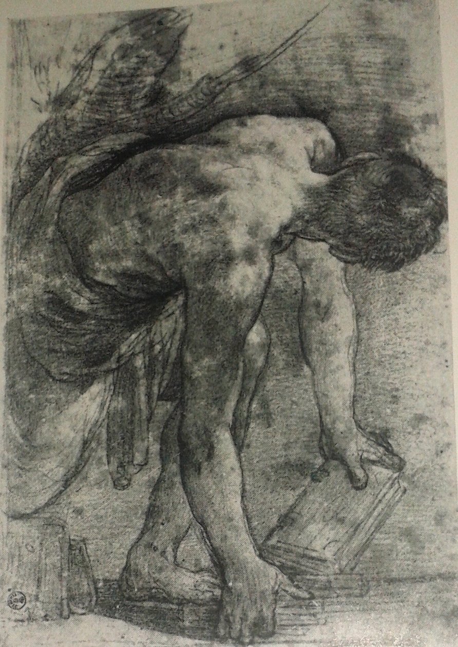 Studie pro fresky Magnaniho vlysu od Annibale Carracci