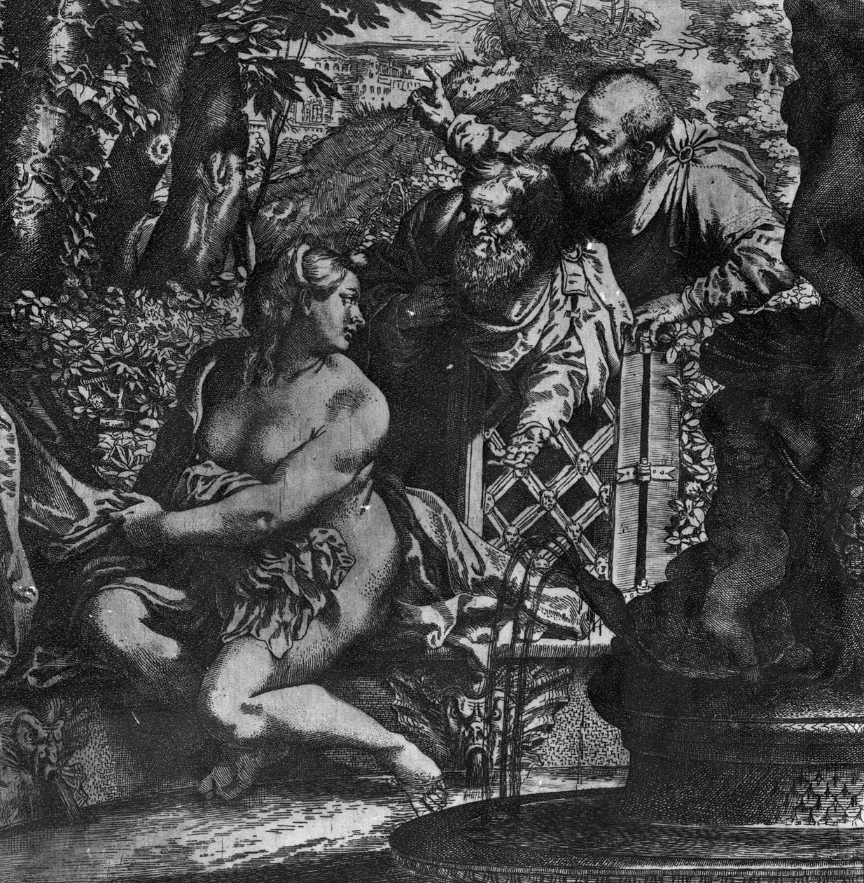 Susanna a starší, kolem roku 1590 od Annibale Carracci