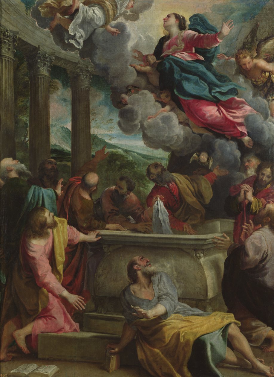 Nanebevzetí Panny Marie, kolem roku 1590 od Annibale Carracci