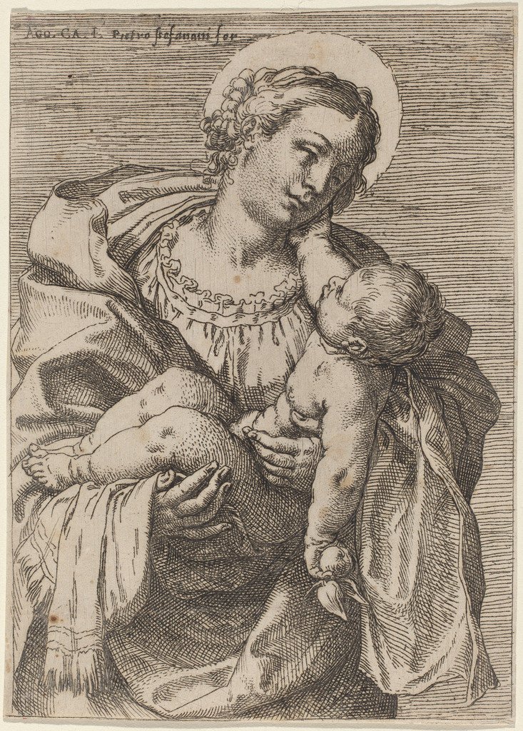 Madona s dítětem s jablkem od Annibale Carracci