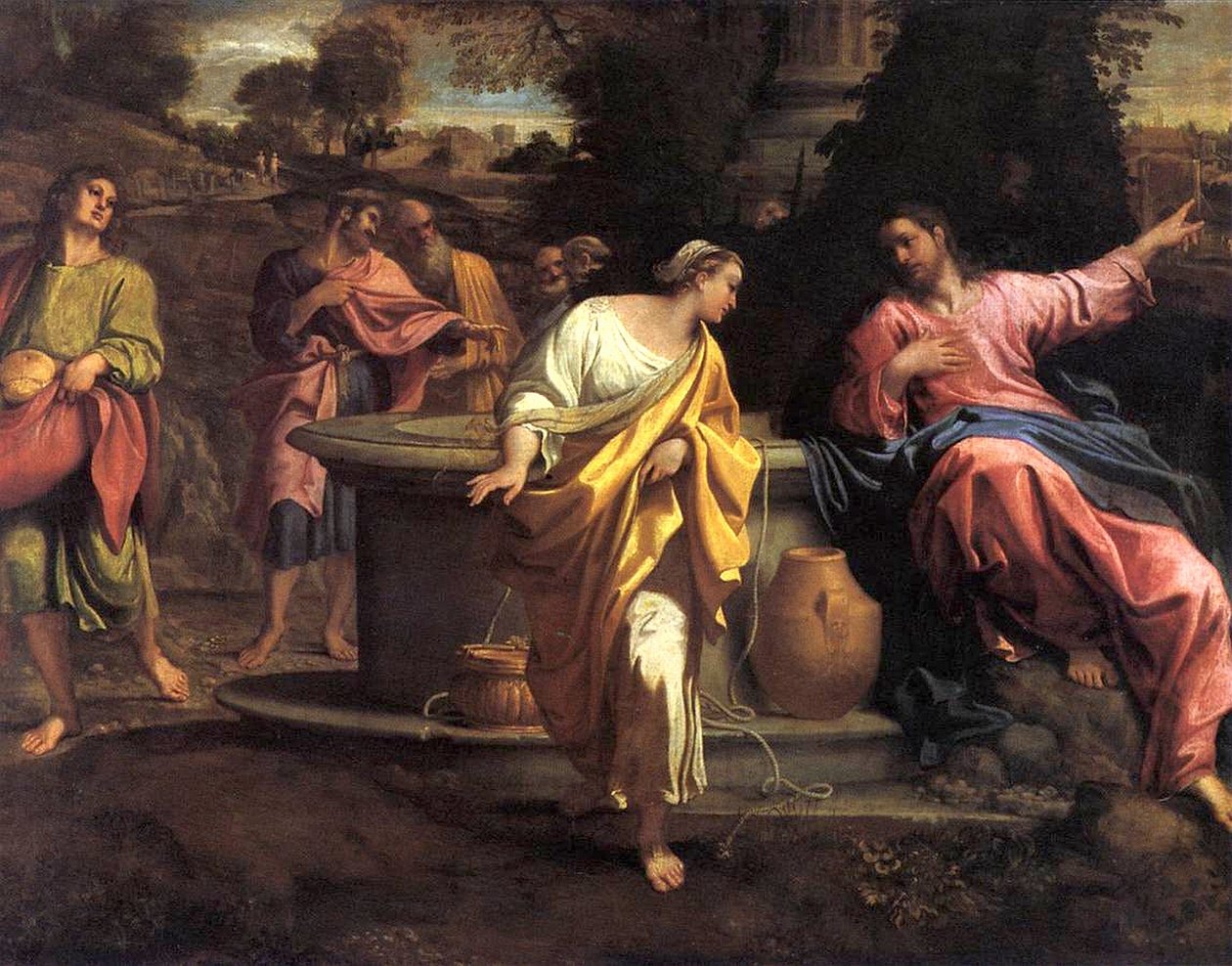 Samaritánská žena u studny od Annibale Carracci