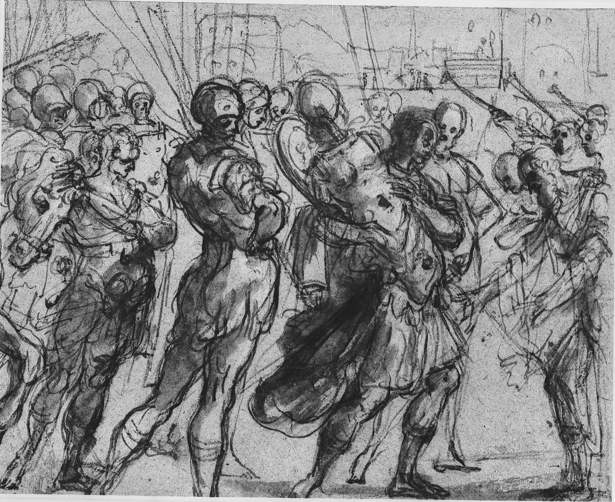 Triumf Romula nad Acronem od Annibale Carracci