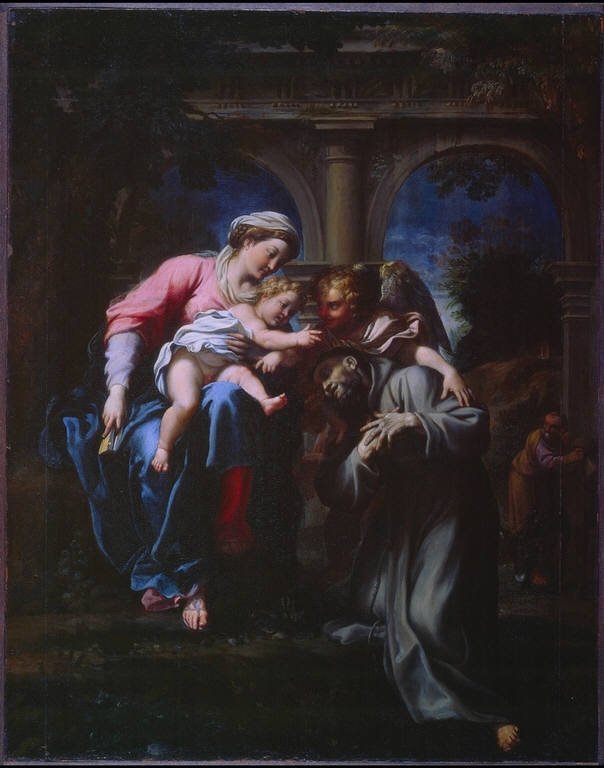 Vize svatého Františka od Annibale Carracci