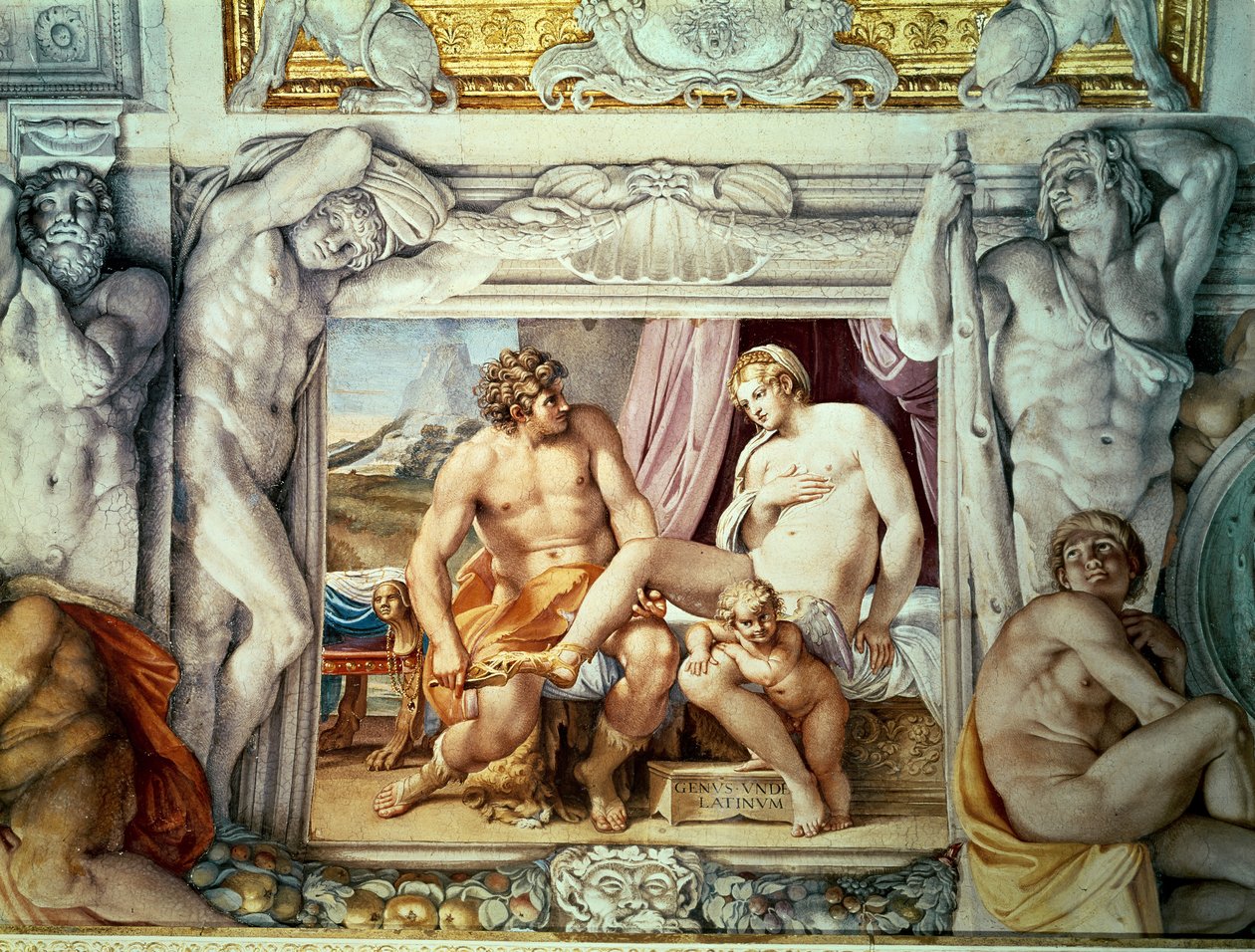 Venuše a Anchises od Annibale Carracci
